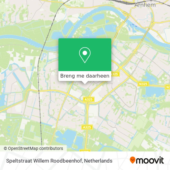 Speltstraat Willem Roodbeenhof kaart