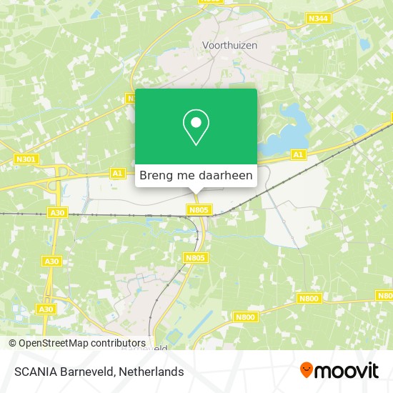 SCANIA Barneveld kaart