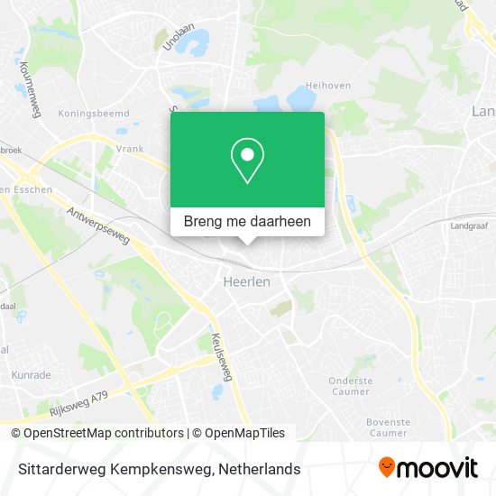 Sittarderweg Kempkensweg kaart