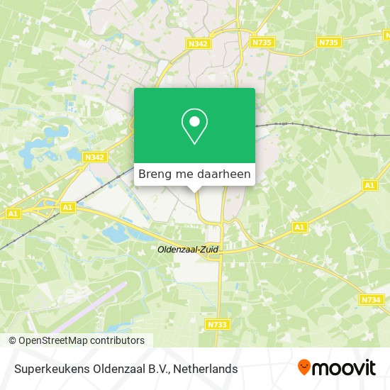 Superkeukens Oldenzaal B.V. kaart