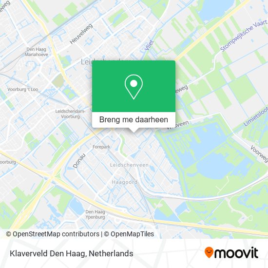 Klaverveld Den Haag kaart