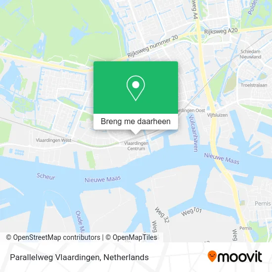 Parallelweg Vlaardingen kaart