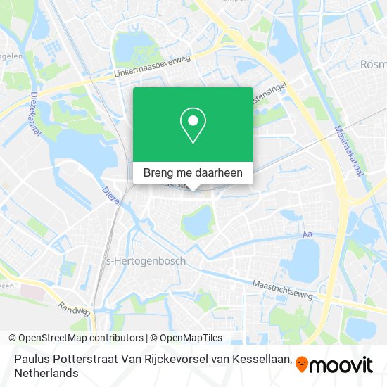 Paulus Potterstraat Van Rijckevorsel van Kessellaan kaart