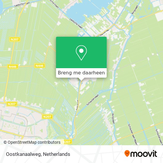 Oostkanaalweg kaart