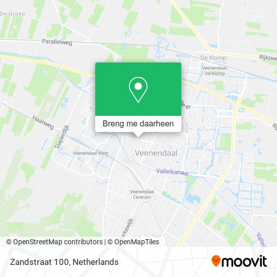 Zandstraat 100 kaart