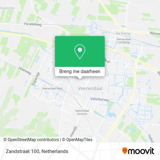 Zandstraat 100 kaart