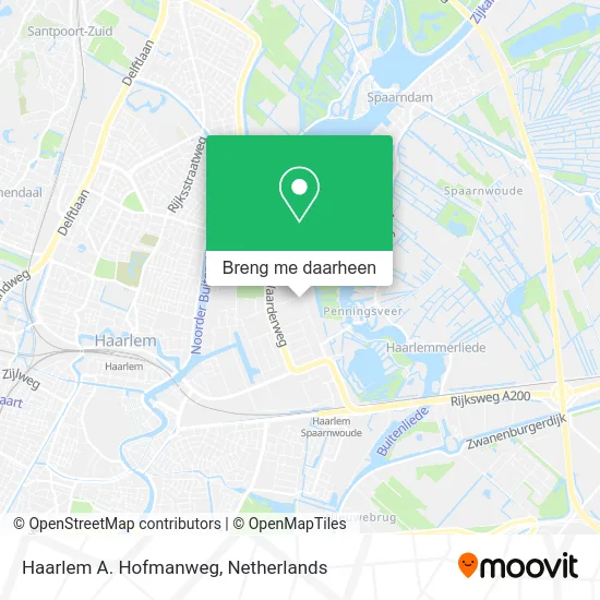 Haarlem A. Hofmanweg kaart