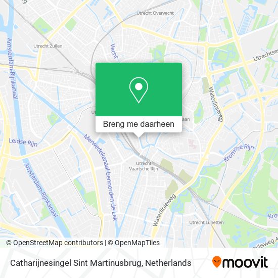 Catharijnesingel Sint Martinusbrug kaart