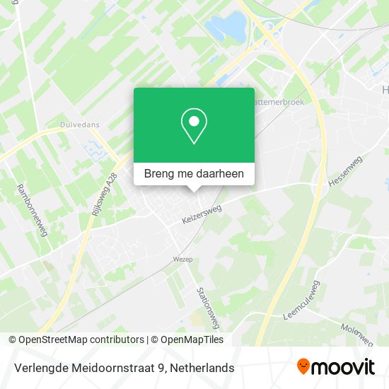 Verlengde Meidoornstraat 9 kaart