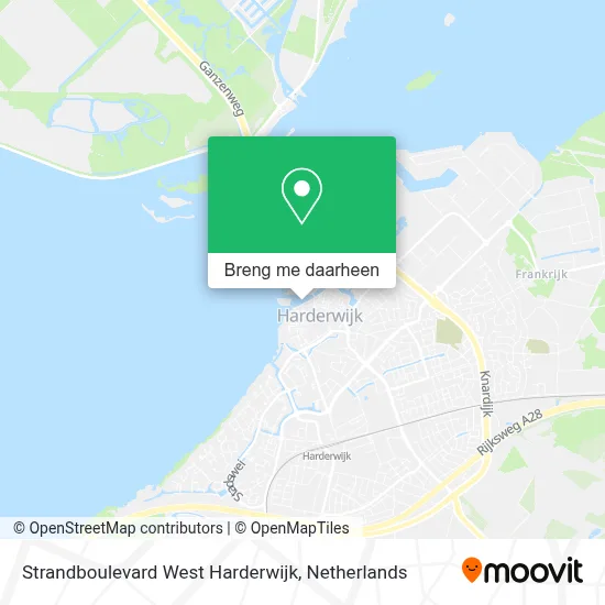 Strandboulevard West Harderwijk kaart