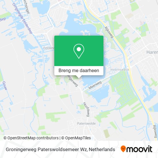 Groningerweg Paterswoldsemeer Wz kaart