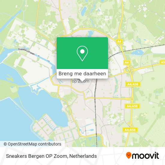 Sneakers Bergen OP Zoom kaart