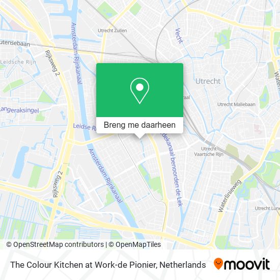 The Colour Kitchen at Work-de Pionier kaart