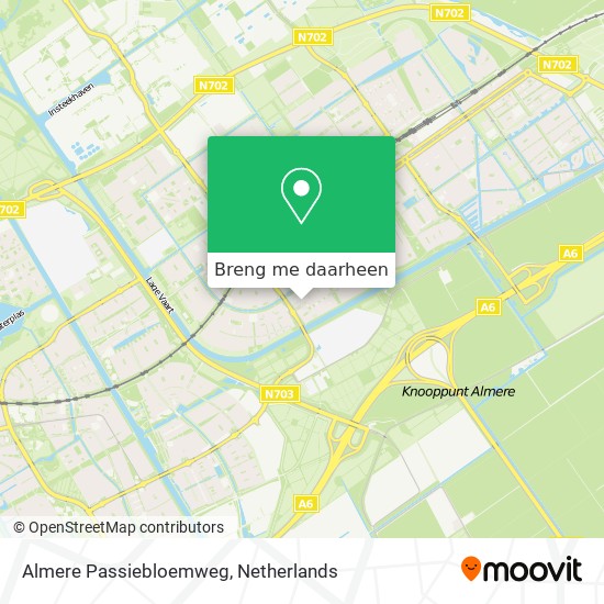 Almere Passiebloemweg kaart