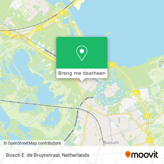 Bosch E. de Bruynstraat kaart