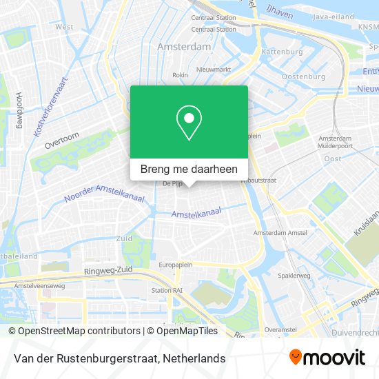 Van der Rustenburgerstraat kaart