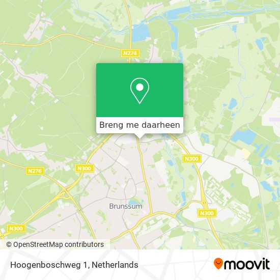 Hoogenboschweg 1 kaart