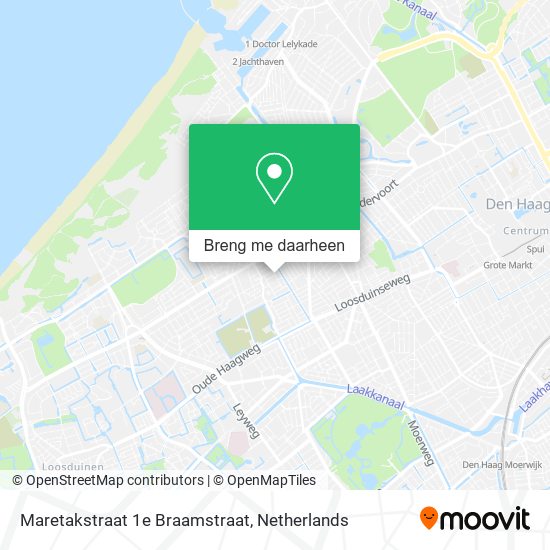 Maretakstraat 1e Braamstraat kaart