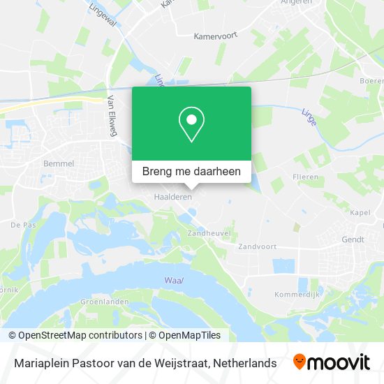 Mariaplein Pastoor van de Weijstraat kaart