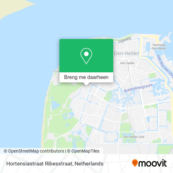 Hortensiastraat Ribesstraat kaart