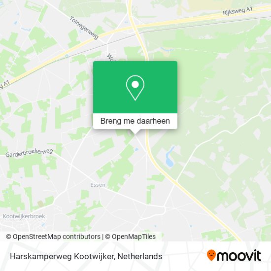 Harskamperweg Kootwijker kaart