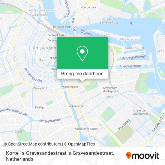 Korte ' s-Gravesandestraat 's-Gravesandestraat kaart