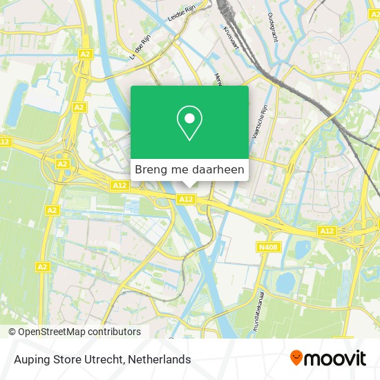 Auping Store Utrecht kaart