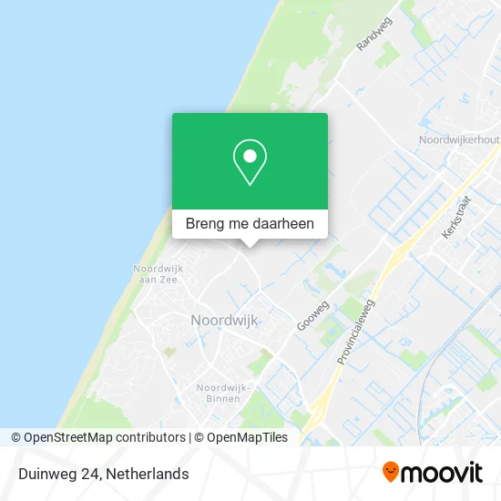Duinweg 24 kaart