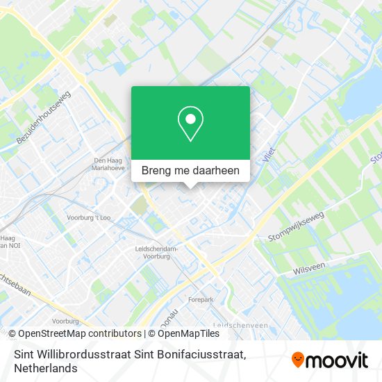 Sint Willibrordusstraat Sint Bonifaciusstraat kaart