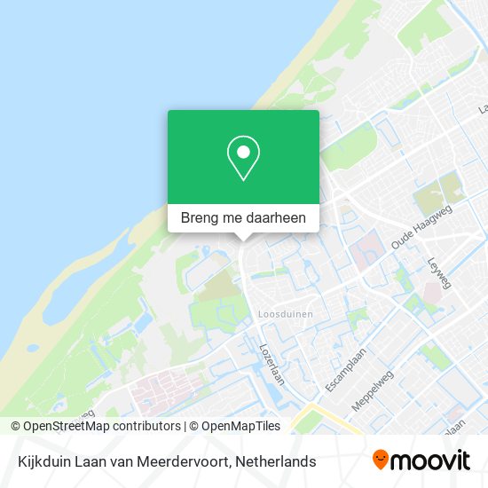 Kijkduin Laan van Meerdervoort kaart