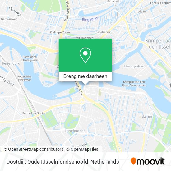 Oostdijk Oude IJsselmondsehoofd kaart