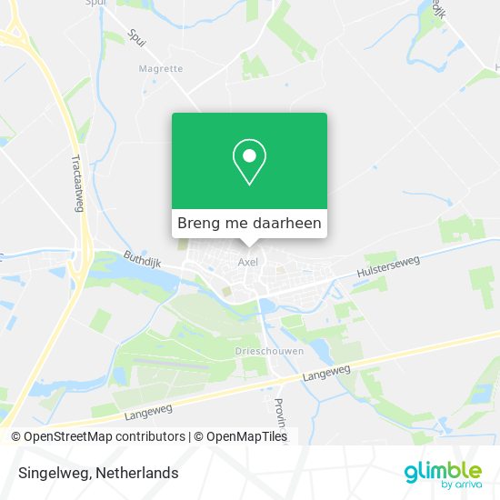 Singelweg kaart