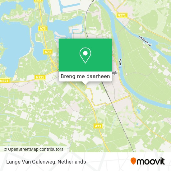 Lange Van Galenweg kaart