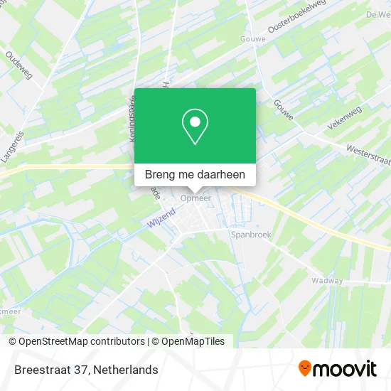 Breestraat 37 kaart