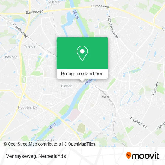 Venrayseweg kaart