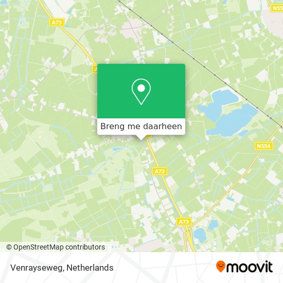 Venrayseweg kaart