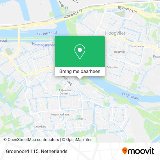 Groenoord 115 kaart