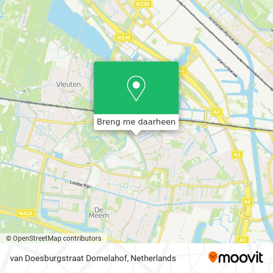 van Doesburgstraat Domelahof kaart