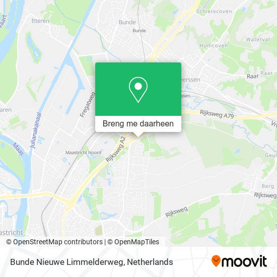 Bunde Nieuwe Limmelderweg kaart