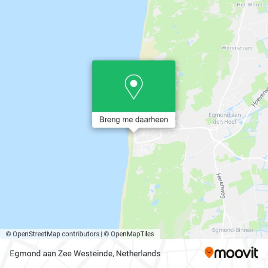 Egmond aan Zee Westeinde kaart