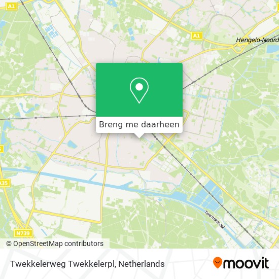 Twekkelerweg Twekkelerpl kaart