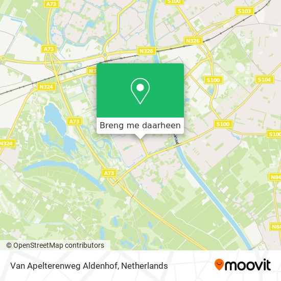 Van Apelterenweg Aldenhof kaart