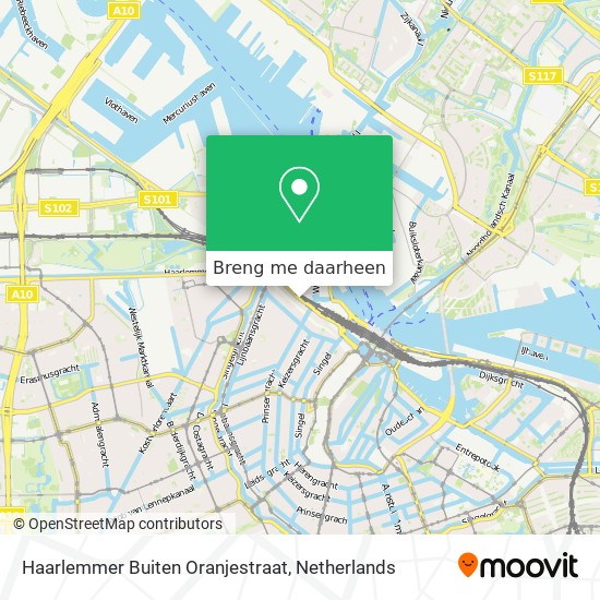 Haarlemmer Buiten Oranjestraat kaart