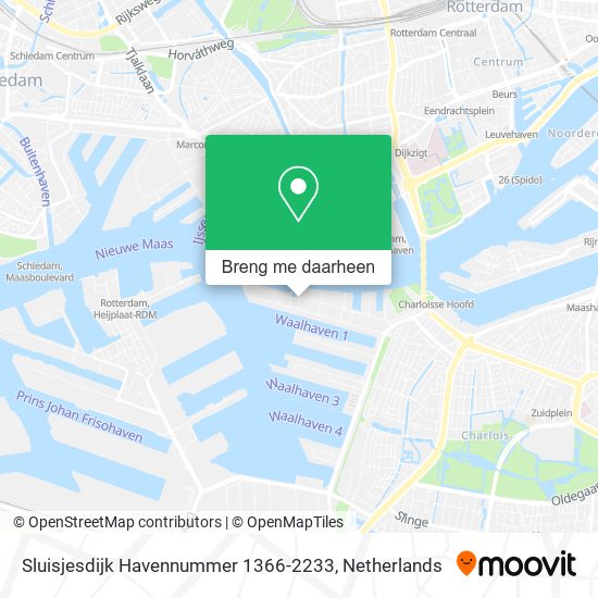 Sluisjesdijk Havennummer 1366-2233 kaart