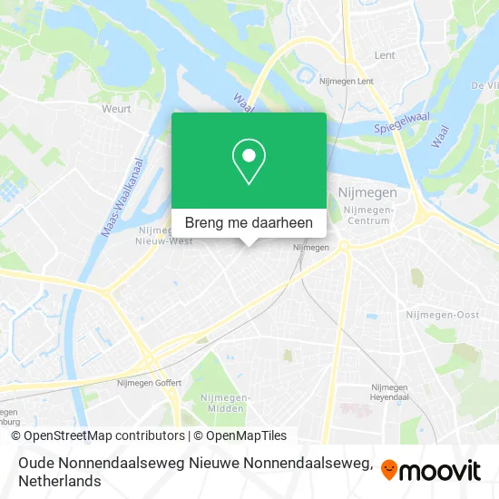Oude Nonnendaalseweg Nieuwe Nonnendaalseweg kaart