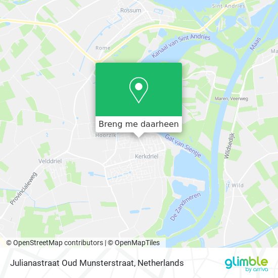 Julianastraat Oud Munsterstraat kaart