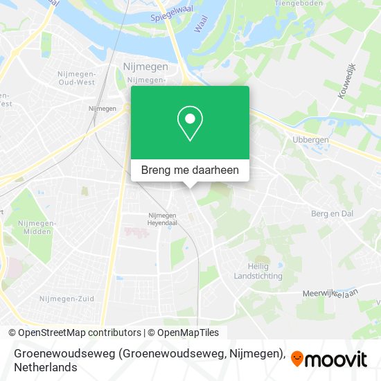 Groenewoudseweg (Groenewoudseweg, Nijmegen) kaart