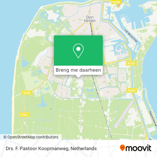 Drs. F. Pastoor Koopmanweg kaart