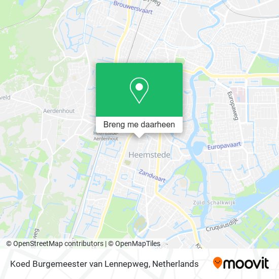 Koed Burgemeester van Lennepweg kaart