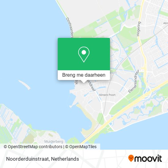 Noorderduinstraat kaart